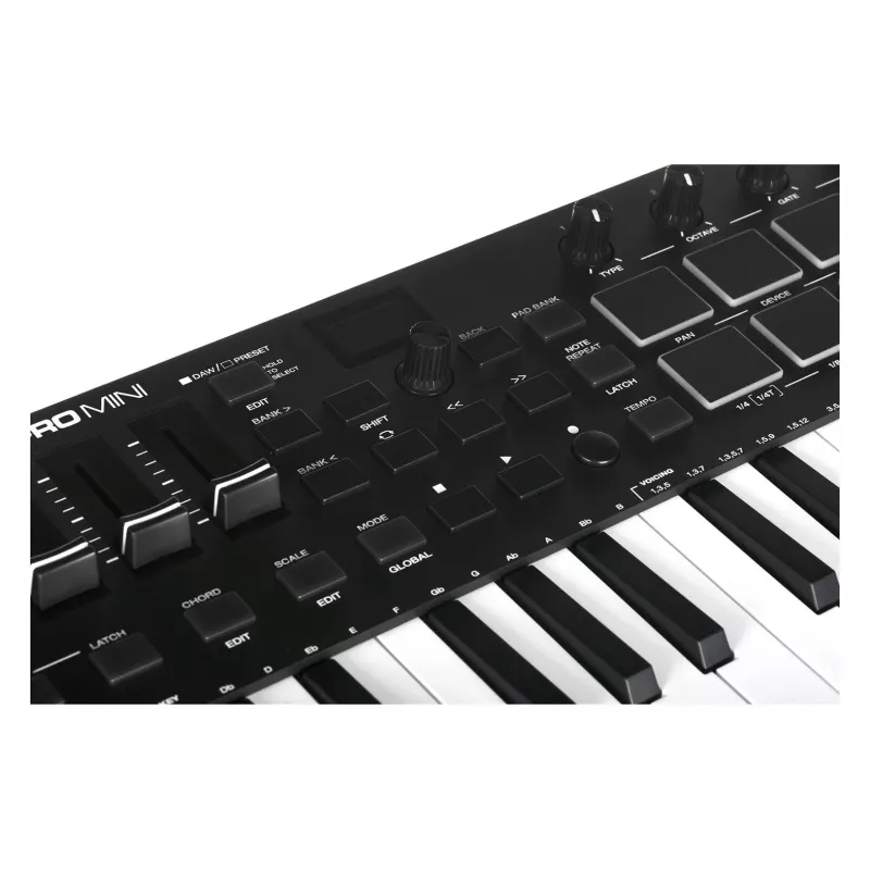 M-AUDIO Oxygen Pro Mini MIDI-klaviatuur 32 klahvi USB Must