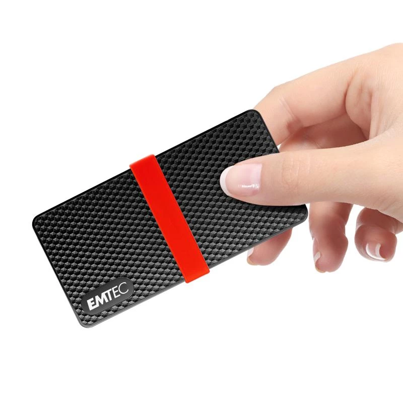 SSD Emtec 256GB USB USB-C 3.2 Gen 1 Must Punane X200