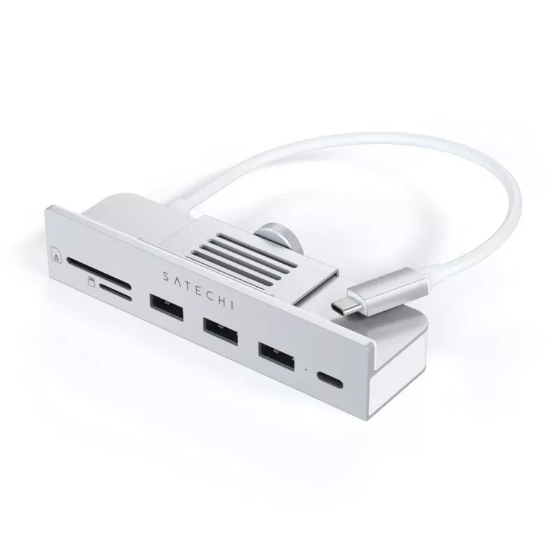 Sülearvuti dokk / pordireplikaator Satechi ST-UCICHS USB 3.2 Gen 1 USB-C, USB-A pordid, SD/MicroSD, hõbedane