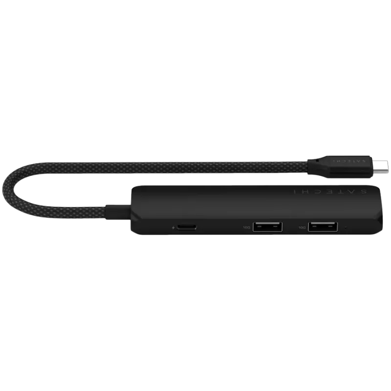 Satechi ST-P4SK liidese jaotur USB Type-C 10000 Mbit/s Must