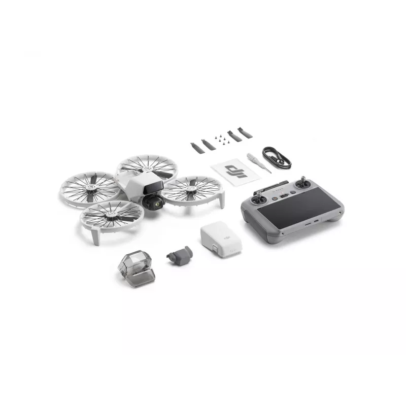 Droon DJI Flip 4 48 MP kaameraga, 4K (3840x2160), 3110 mAh aku, 16 m/s, 14 000 m ulatus, 4 rootorit, 0,249 kg, must/valge