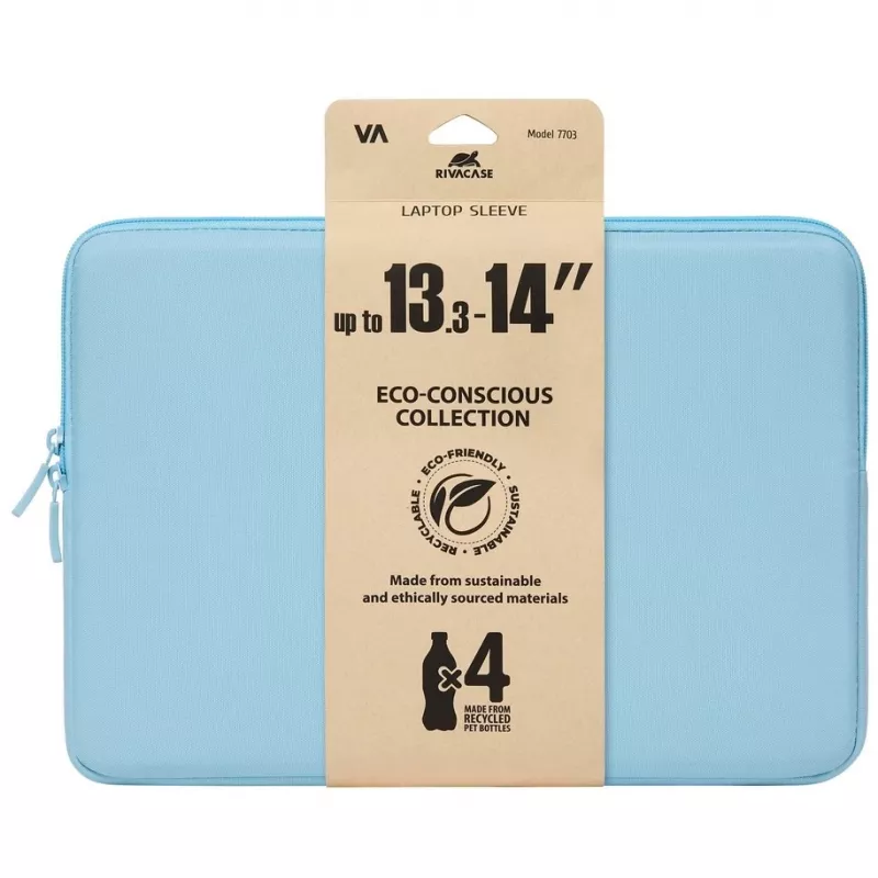 Sülearvuti ümbris Rivacase Riva Szuzuka 14 tolline Pastel Blue — kaitsev neopreenist ümbris 14-tollistele sülearvutitele