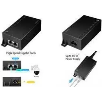 LogiLink POE007 PoE-süstija 10/100/1000 Mbit/s IEEE 802.3bt, IEEE802.3af (15,4 W), IEEE802.3at (30