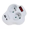Esperanza ELK311W toitejaotur 2 GN. USB-C USB-A ON. Valge