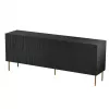 JUNGLE kummut 190x40.5x74.5 must matt + kuldsed jalad