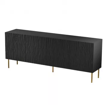 JUNGLE kummut 190x40.5x74.5 must matt + kuldsed jalad