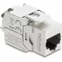 Delock 90715 Cat.8.1 varjestatud tööriistavaba võtmemoodul RJ45 pistikupesaga LSA-le