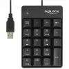 Numeriline klaviatuur DeLOCK 12481 universaalne USB must