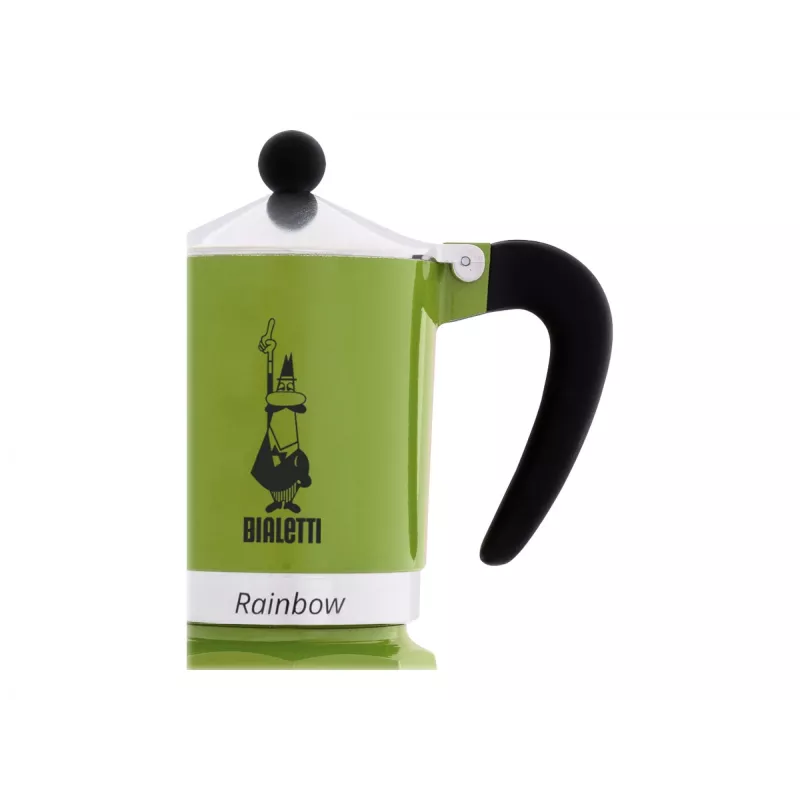 Bialetti Rainbow Moka pot Must, Roheline