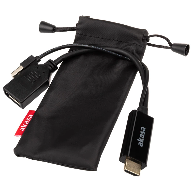 HDMI-DisplayPort adapterkaabel Akasa AK-CBHD24-25BK