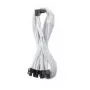 CableMod C-Series Pro ühenduskaabel variant A 90° 16-pin kuni 4×8-pin PCIe, valge