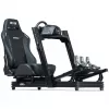 Võidusõidustiilis lamav iste Next Level Racing ERS3 Elite Premium — must PU-nahk, lamav seljatugi, ühildub kabiini/põrandakinnitusega