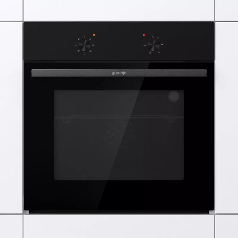 Gorenje ahi | BO6615E01B | 60 L | elektriahi | EnamelClean | vajutatavad nupud | kõrgus 59,5 cm | laius 59,5 cm | Must