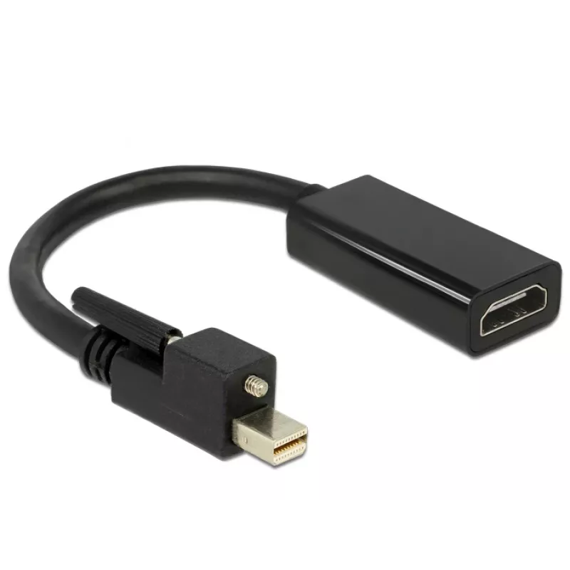 Video kaabli adapter DeLOCK 62640 Mini DisplayPort HDMI-le 0,25 m must