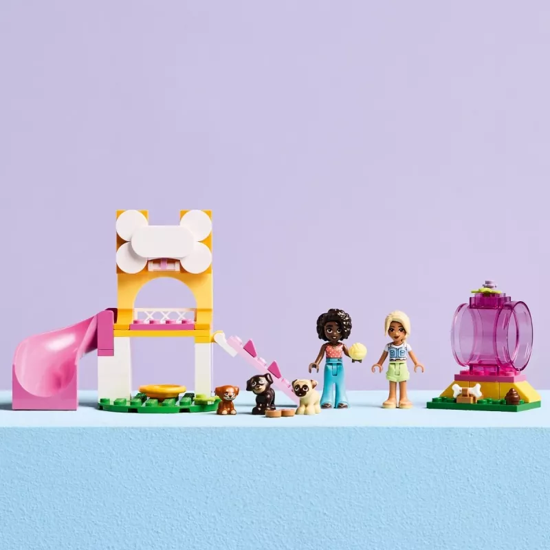 Konstruktsioonilelu LEGO Friends Puppy Playground komplekt 42665, 66 osa, 2 minifiguuri, vanus 4+