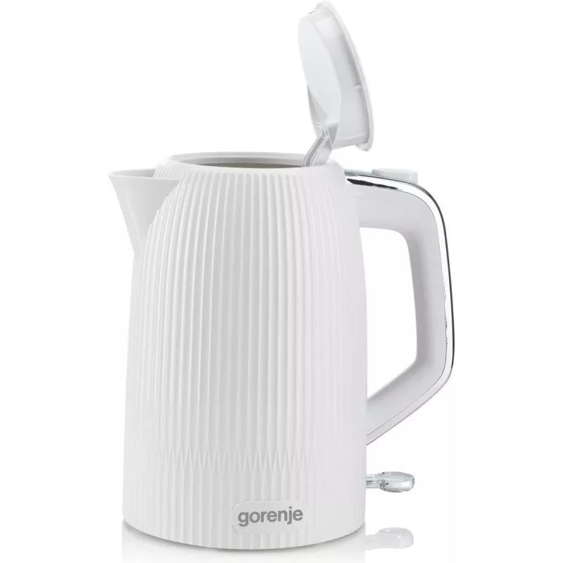 Gorenje veekeetja | K17DPW | Elektriline | 2200 W | 1,7 L | Roostevaba teras | 360° pöörlev alus | Valge