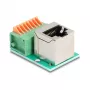 DeLOCK 90653 kaabli soomuundur RJ45 8 kontaktiga klemmiplokk Roheline Hõbedane