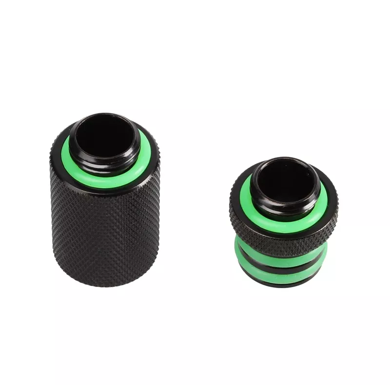 Bitspower Direct-Connect Set sirge G1/4 tolli AG - eriti pikk, must