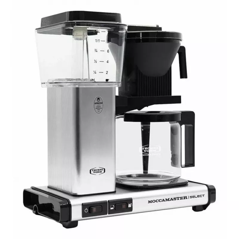 Tilgakohvimasin MOCCAMASTER KBG 741 — 1,25 L veepaak, 10-tassiline kann, 1520 W, roostevaba teras/must