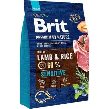 BRIT Premium by Nature Sensitive Lamb with rice - kuiv koeratoit - 3 kg