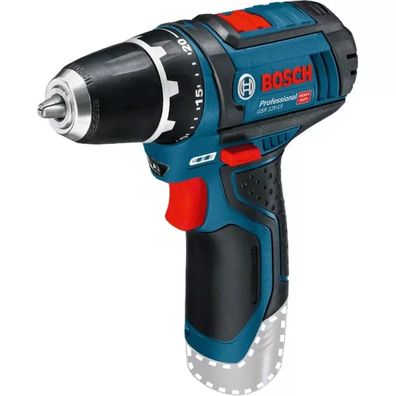Bosch GSR 10,8-2-LI Professional Keyless Must, Blue, Red