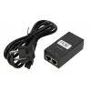PoE toiteplokk Extralink POE-24-24W-G 24V 1A 24W Gigabit, siseruumidesse, must, AC toitekaabel kaasas