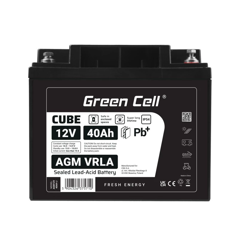 Aku AGM VRLA 12V 40Ah IP54