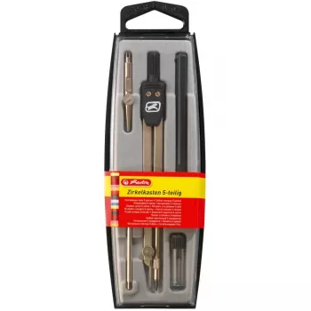 Sirklihalduri Herlitz 8710303 must metallik 5 tk