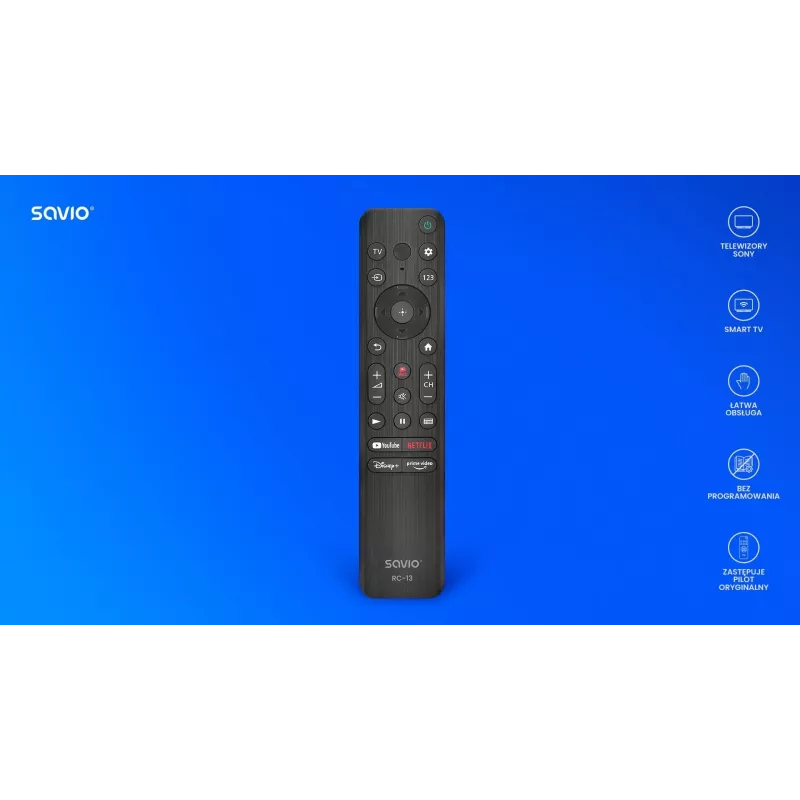 Kaugjuhtimispult Savio RC-13 IR traadita Sony teleritele 10 m ulatus