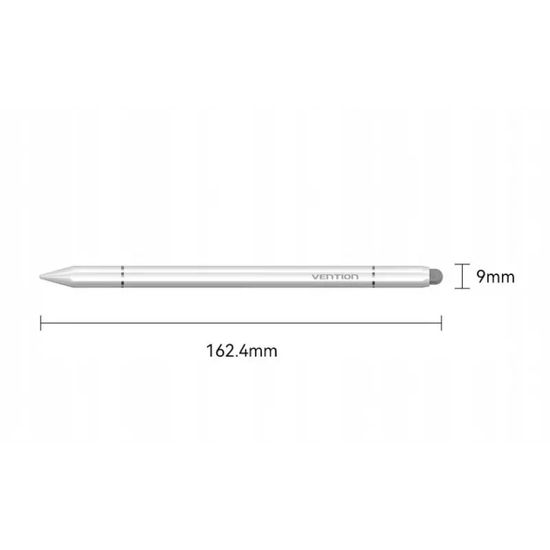 Stylus Vention KQLW0 3-in-1 magnetiline alumiiniumsulamist, valge, 18,2 g