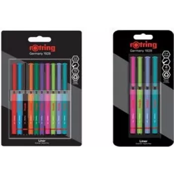 Fineliner-pliiatsite komplekt HERLITZ 2166331 — 0,4 mm ots, Fun Colors, 4 tk pakendis