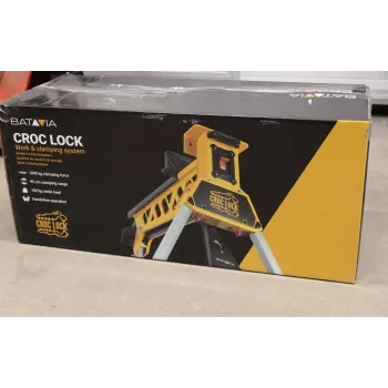 Tööpink ja kinnitusjaam Batavia B.V. Croc Lock (kasutatud: kahjustatud pakend, kriimustatud korpusel)