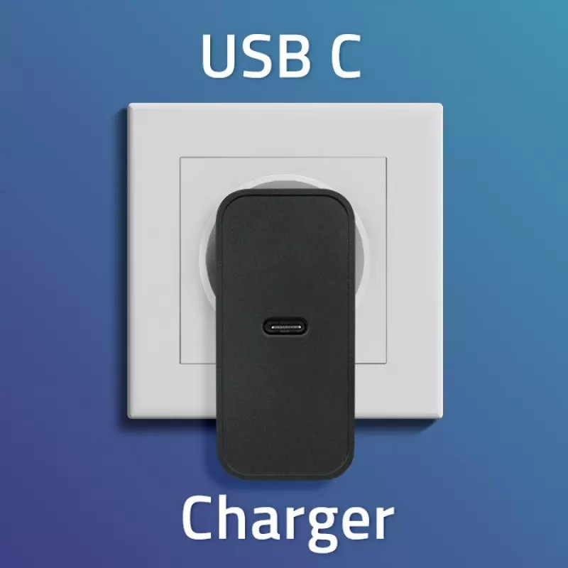 Laadija QOLTEC Super Quick PD 65W USB‑C Power Delivery 5–20V, 1x USB‑C, USB PD 3.0, Type C pistik, 65 W