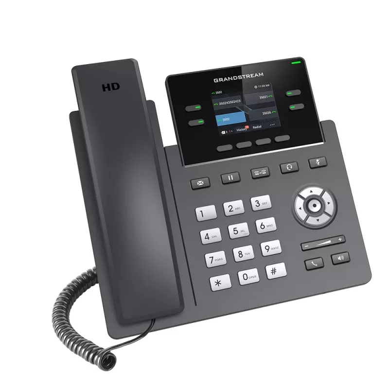IP-telefon Grandstream Networks GRP2612G must 4 liini LCD