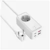 Toitepikendusadapter FIXED FIXCS65-1.5-WH 2× USB-C PD 65W ja 2× USB-A pordiga