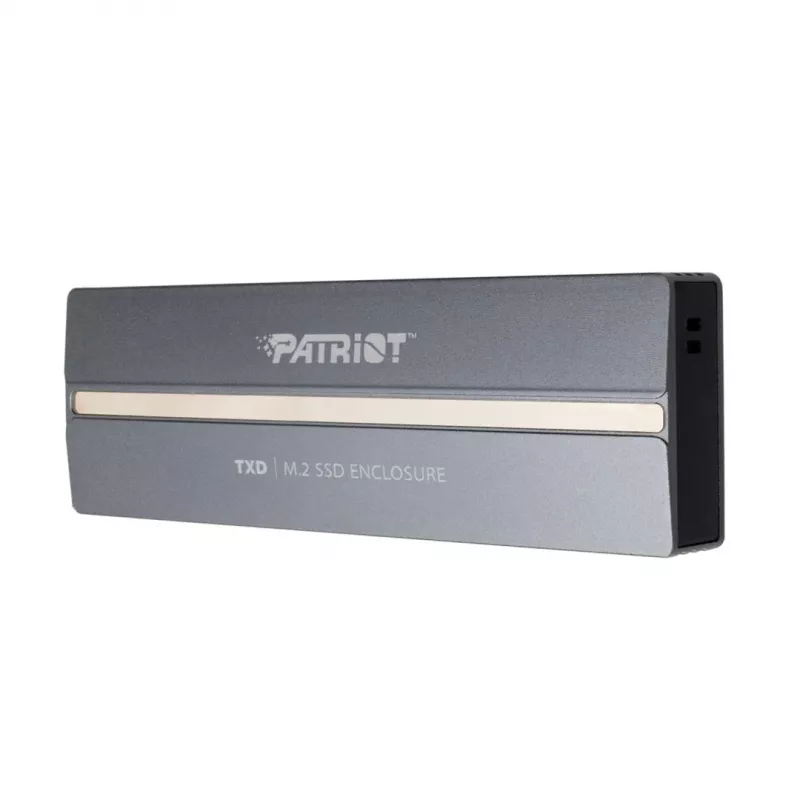 Väline NVMe M.2 PCIe SSD korpus PATRIOT PV810UPNGM — USB-C 3.2 Gen 2, toetab 2230/2242/2260/2280, kuni 8 TB, alumiinium, hall