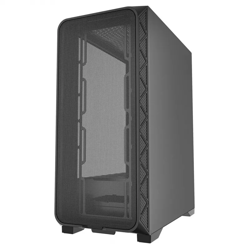 Gembird CCC-FC-M200 Gaming ATX korpus, Fornax M200, võrk, ilma ventilaatoriteta, must