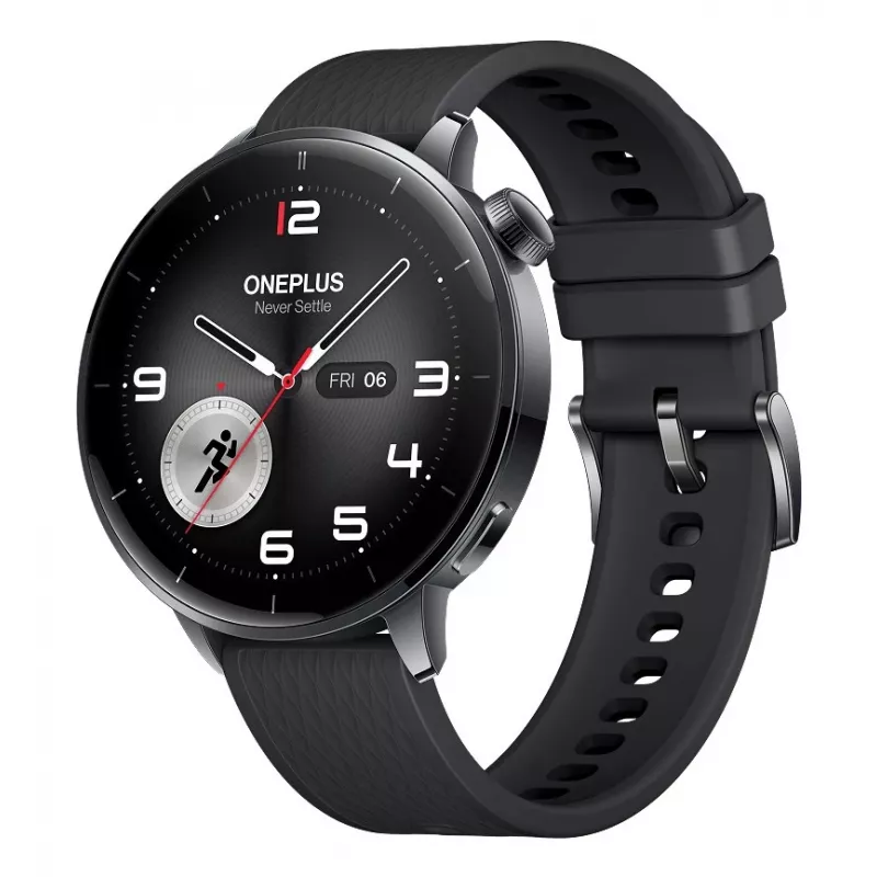 Nutikell ONEPLUS Watch 3 43mm — 1.32 tolli AMOLED, Snapdragon W5, GPS, NFC, IP68, 5 ATM, 354 mAh, roostevabast terasest korpus