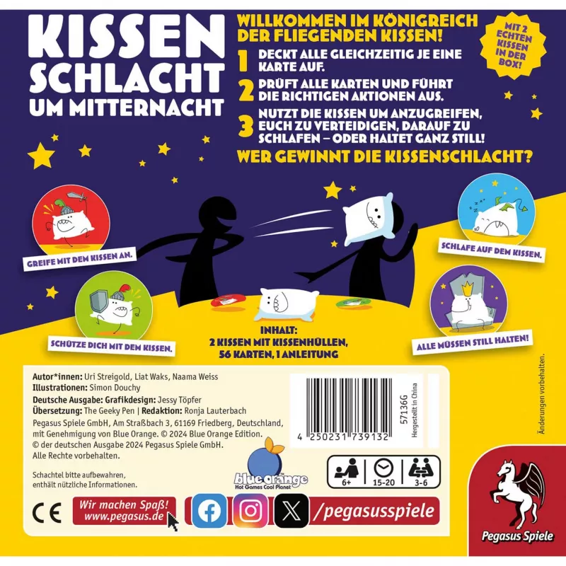 Kissenschlacht um Midnight, peremäng