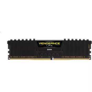CORSAIR Vengeance 8GB DDR4 DIMM 3200MHz 1x8GB Unbuffered Single Rank 16-20-20-38 XMP 2.0 LPX PCB 1.35V Heatspreader Black