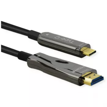 Videokaabli adapter ROLINE 14.01.3474 30 m HDMI Type A USB USB-C Must
