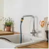 Fiskars 1027062 veevooliku liitmik Voolikukonnektor Metall Must, oranž, hõbedane 1 tk