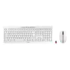 CHERRY Stream lauaarvuti klaviatuur koos hiirega kontor RF Wireless QWERTZ saksa valge