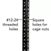 Tripp Eaton Tripp Lite Series 9U seinakinnitusega raamiümbris, serverikapp koos ukse ja külgpaneelidega - must, 9U, 48,3 cm (19 inch)
