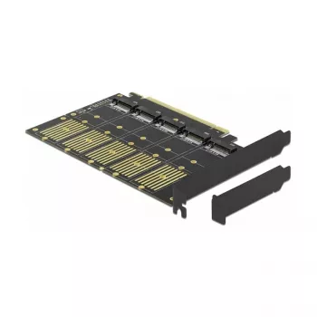 DeLOCK PCI Express x16 kaart 5-le sisemisele M.2 Key B / SATA pesale