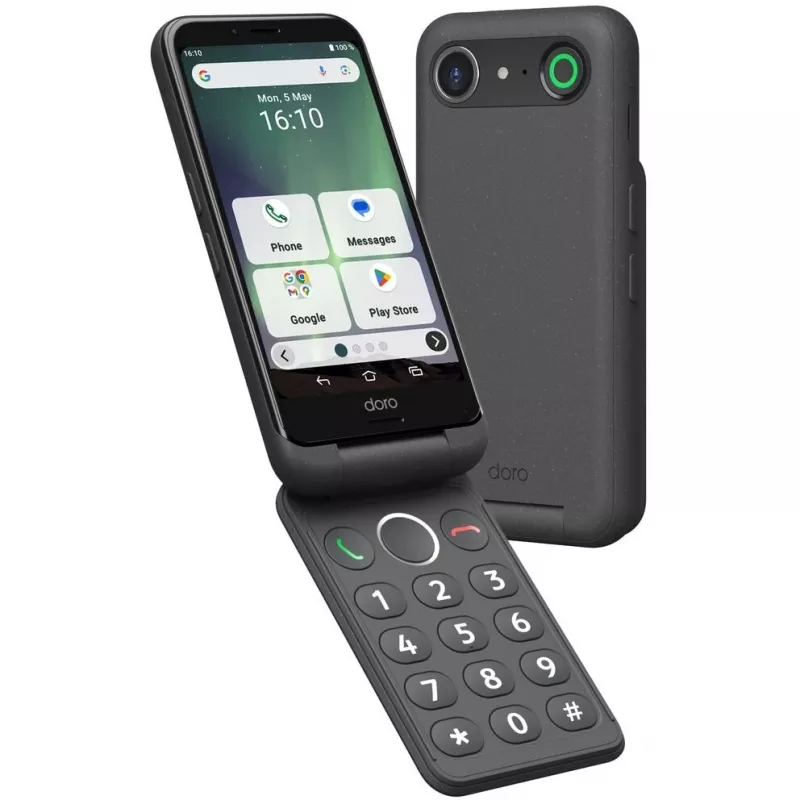 Nutitelefon Doro Aurora A20 4.5 tolli 4GB 64GB Must