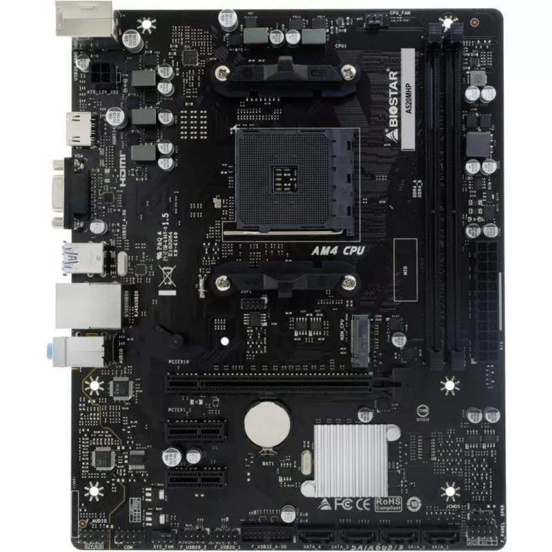 BIOSTAR A520MHP AM4 Micro-ATX emaplaat