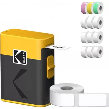 Sildiprinteri kassetikomplekt Kodak M50 Label Era, kollane täitekassett M50Y 13 sildirulliga