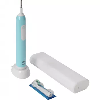 Oral-B Pro 1 Cross Action Caribbean Blue reisikotiga, elektriline hambahari sinine