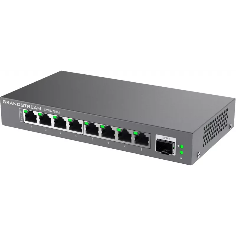 Grandstream Networks GWN7701M võrgulüliti, haldamata, 2.5G Ethernet (100/1000/2500), must